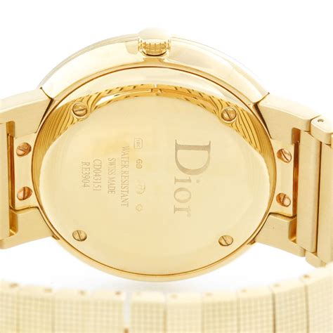 dior watches gold